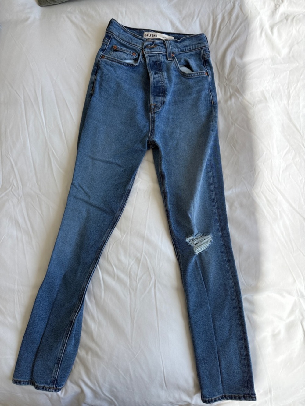 GRLFRND Piper High Rise Skinny Jeans in color: Prospect Park
